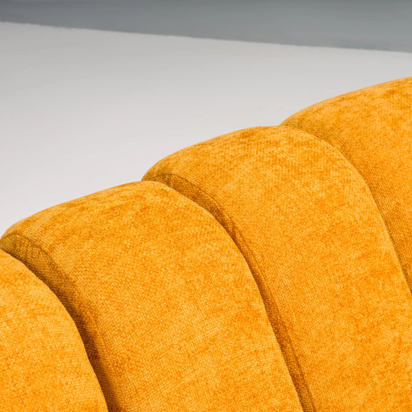 De Sede DS - 600 'Non - Stop' Snake Orange Fabric Infinity Sofa - REHAUS - U. Berger, Eleonora Peduzzi Riva, H. Ulrich and K. Vogt