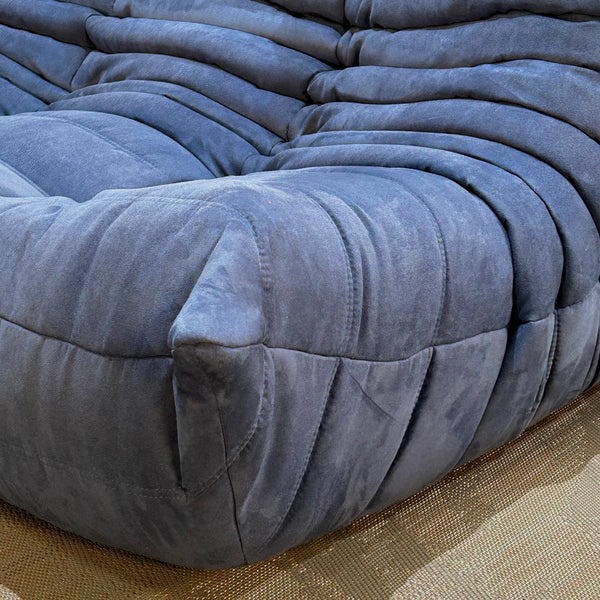 Ligne Roset by Michel Ducaroy Togo Blue Modular Sofa, Set of Three