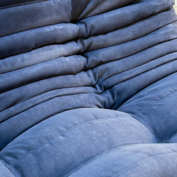 Ligne Roset by Michel Ducaroy Togo Blue Modular Sofa, Set of Three