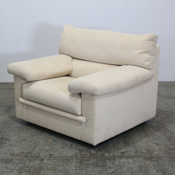 Ligne Roset Cream Suede Pallas Armchair by Claude Brisson @ REHAUS