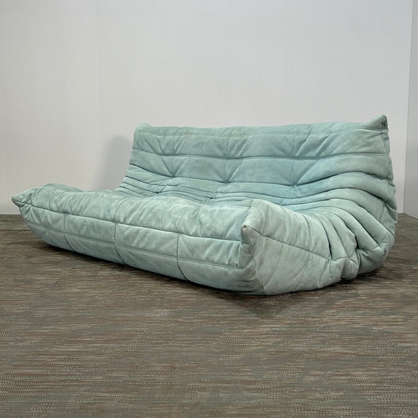 Ligne Roset Light Blue Modular Togo Sofa by Michel Ducaroy, Set of Three @ REHAUS