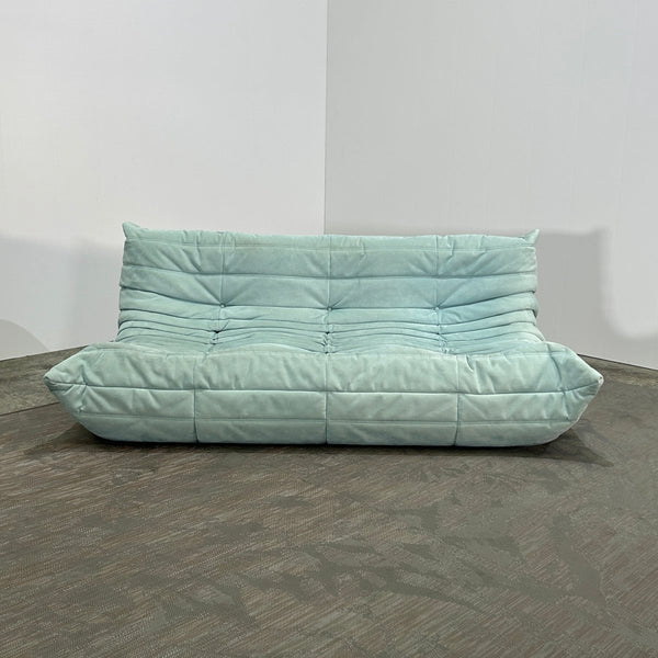 Ligne Roset Light Blue Modular Togo Sofa by Michel Ducaroy, Set of Three @ REHAUS
