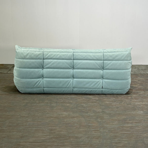 Ligne Roset Light Blue Modular Togo Sofa by Michel Ducaroy, Set of Three @ REHAUS
