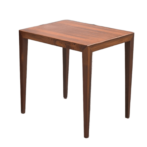 1960s Rosewood side table by Severin Hansen for Haslev Møbelsnedker