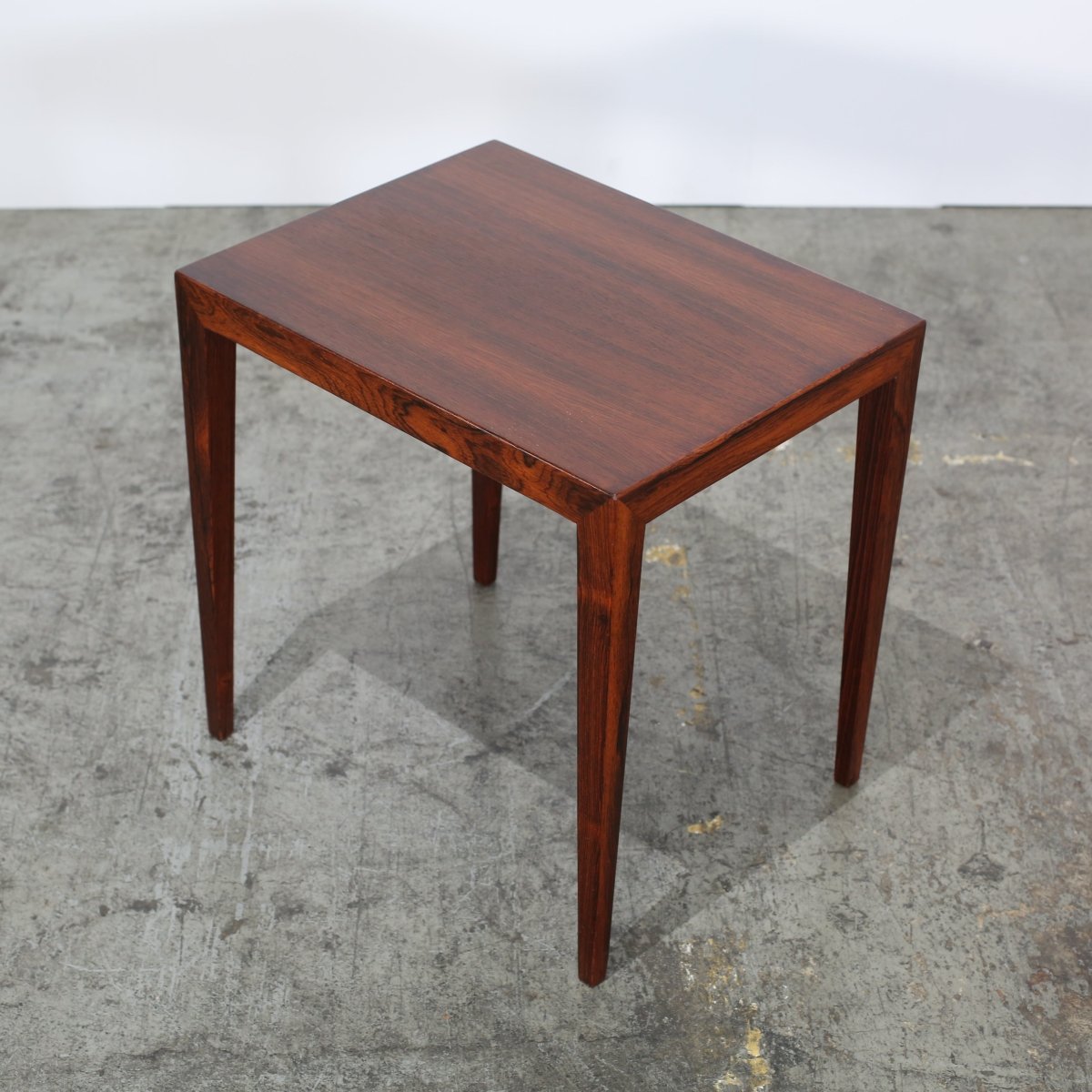 1960s Rosewood side table by Severin Hansen for Haslev Møbelsnedker @ REHAUS