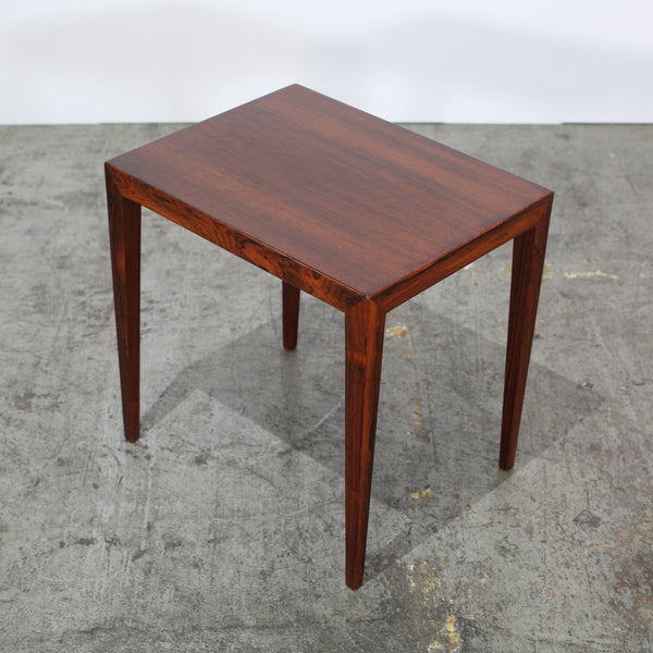 1960s Rosewood side table by Severin Hansen for Haslev Møbelsnedker @ REHAUS