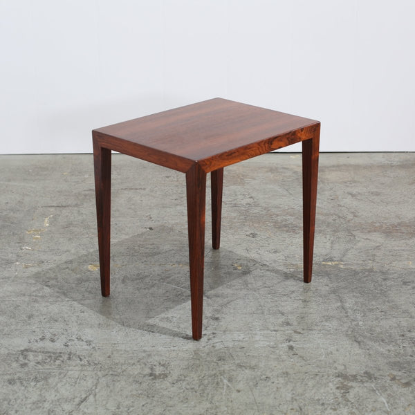1960s Rosewood side table by Severin Hansen for Haslev Møbelsnedker @ REHAUS