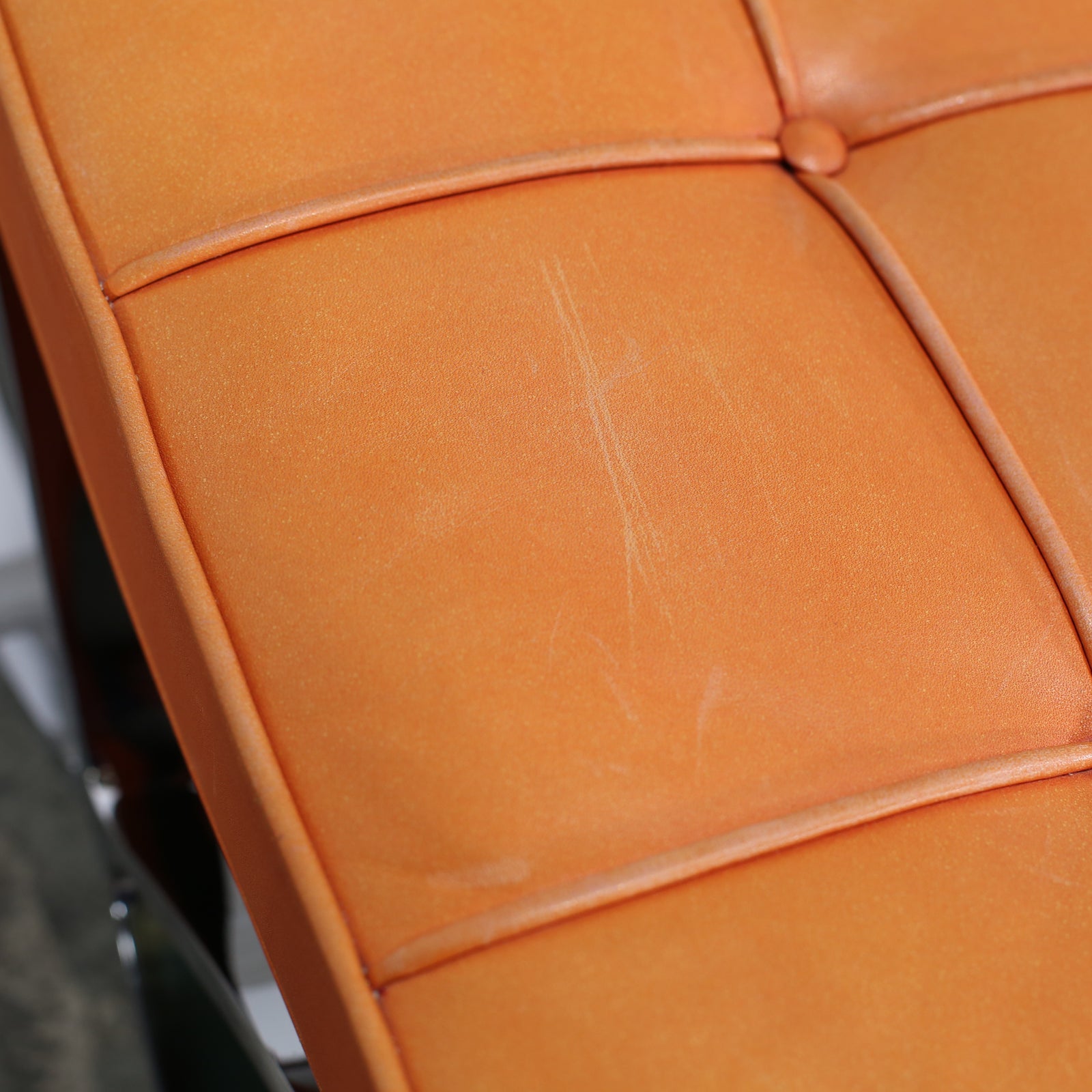 Knoll Barcelona Chairs and Footstool by Ludwig Mies van der Rohe