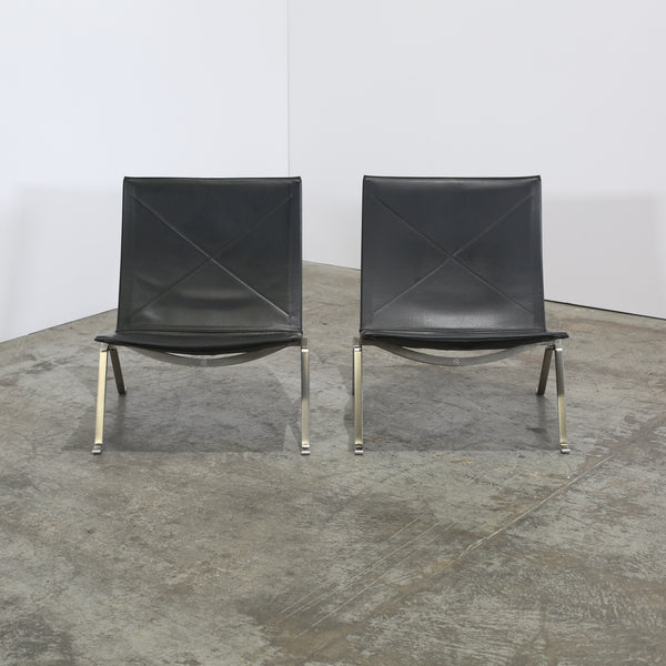 Fritz Hansen PK22 Chairs by Poul Kjaerholm, Set of Two