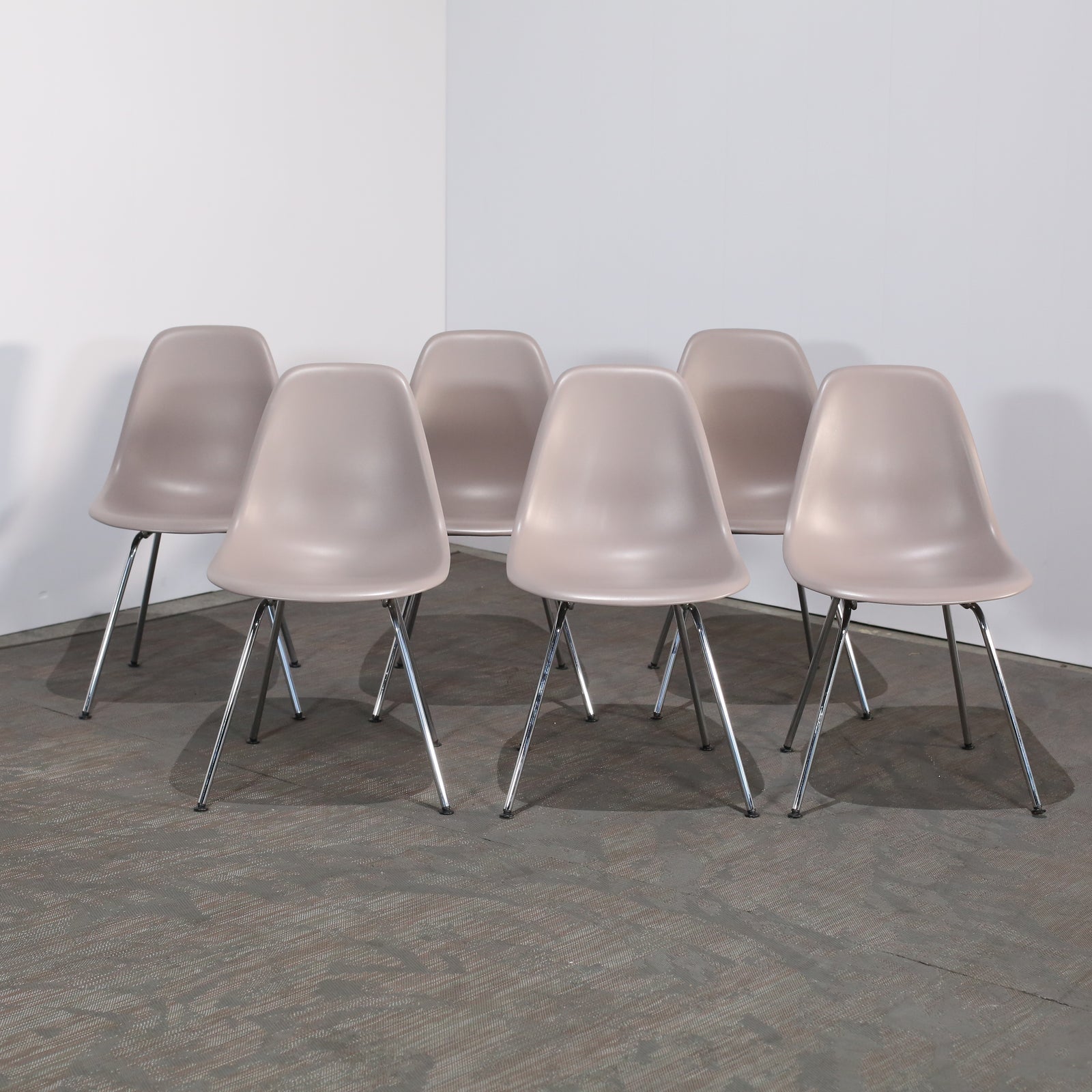 Vitra RE DSX Side Chairs by Eames, Set of Six