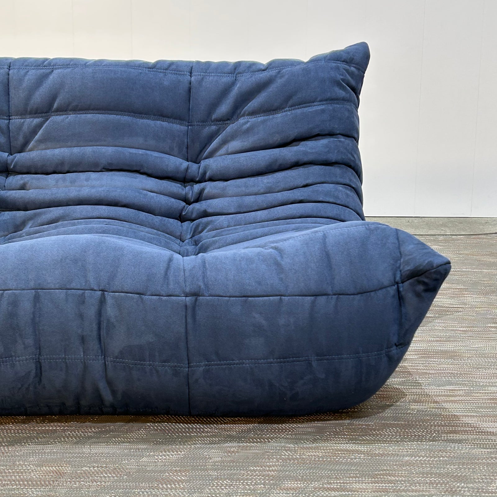 Ligne Roset by Michel Ducaroy Togo Blue Modular Sofa, Set of Three