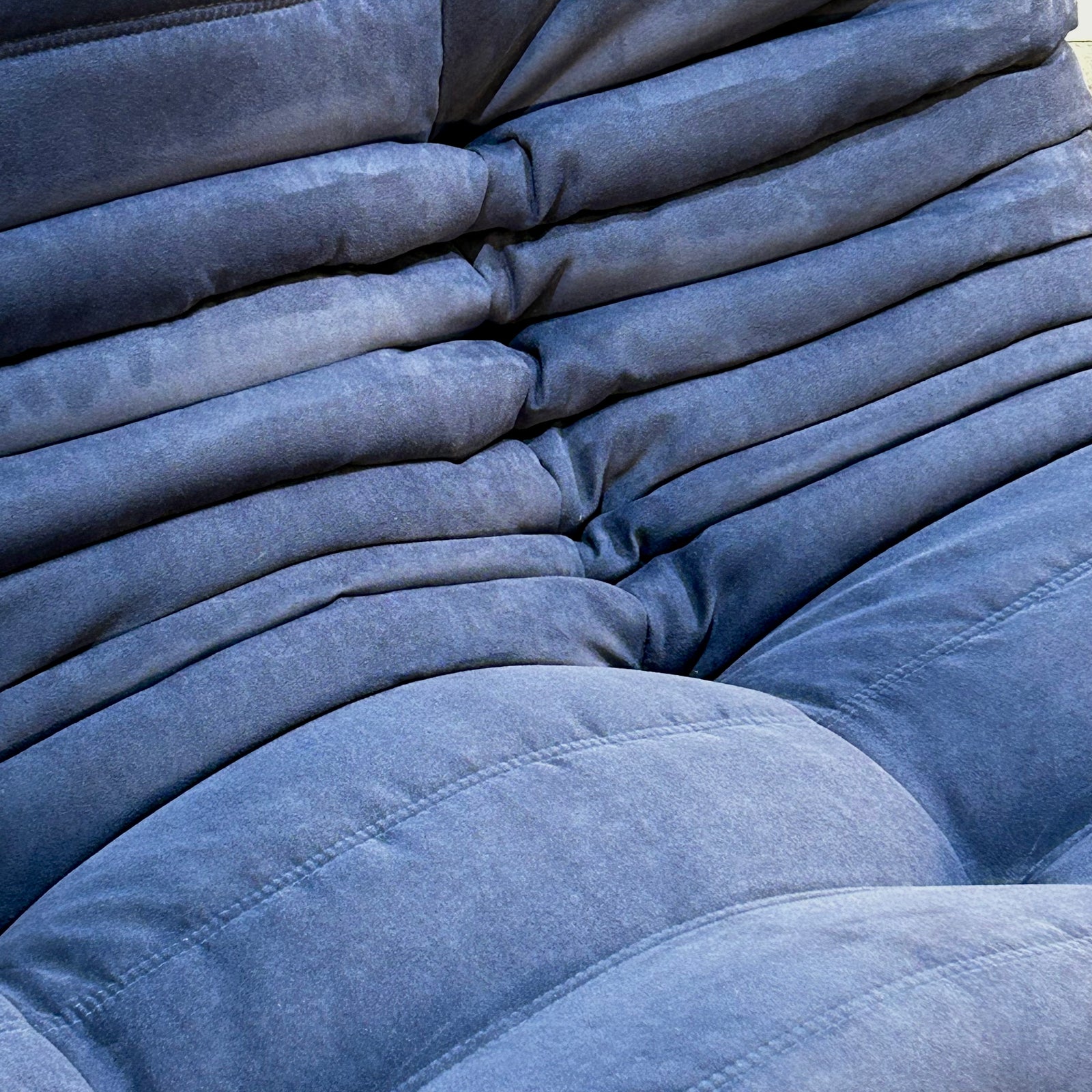 Ligne Roset by Michel Ducaroy Togo Blue Modular Sofa, Set of Three