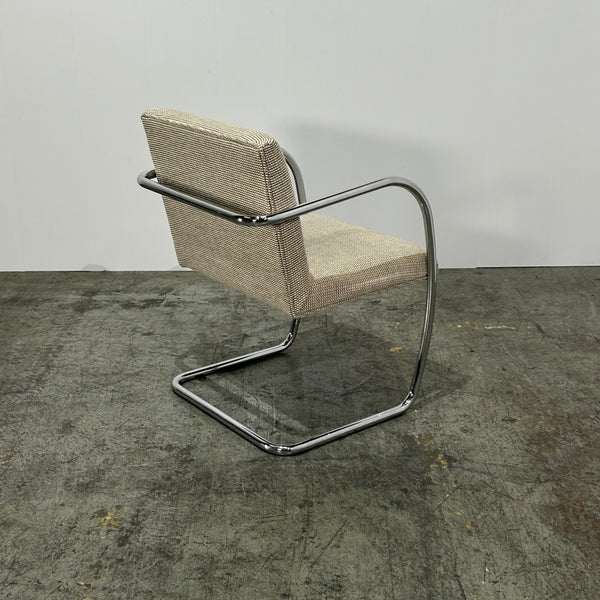 Knoll Brno Grey Tubular Chair by Ludwig Mies van der Rohe, Set of Four