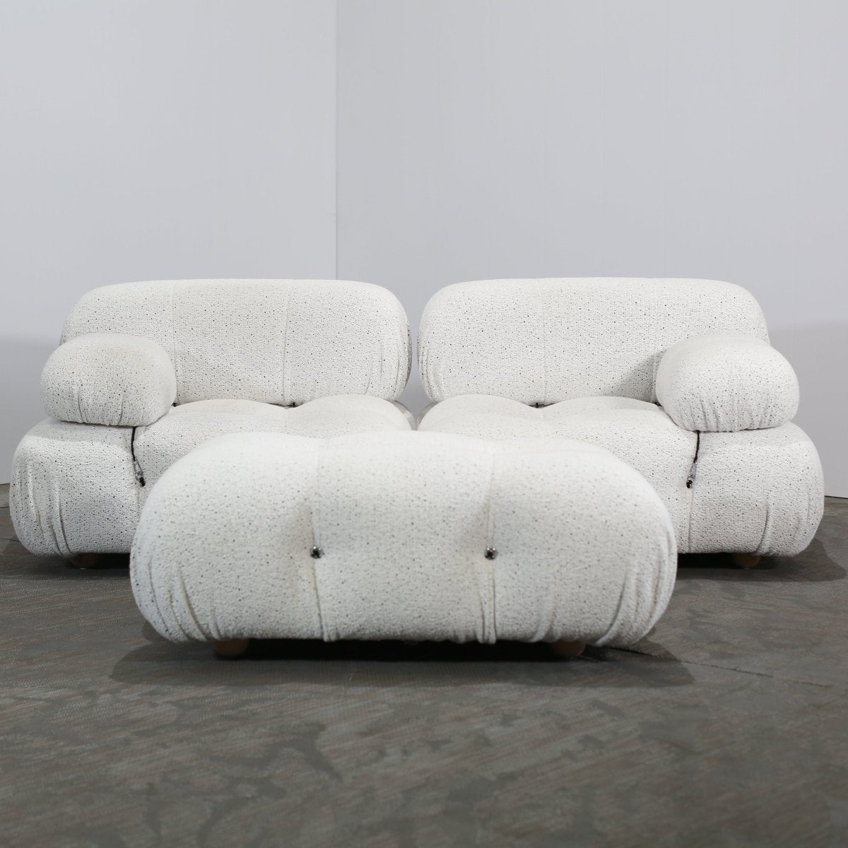 B&B Italia Camaleonda Modular Sofa and Matching Ottomans @ REHAUS