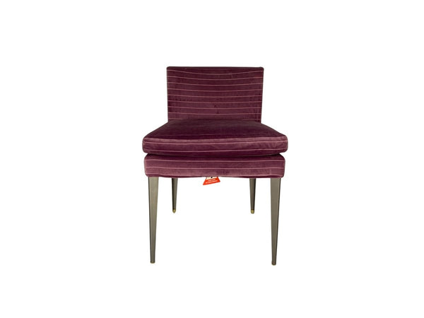 B&B Italia Maxalto Eunice Occasional Chair - In Purple Stripe-Velvet