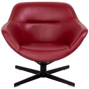 Cassina by Jean - Marie Massaud 277 Auckland Red Leather Lounge Armchair - REHAUS - Jean - Marie Massaud