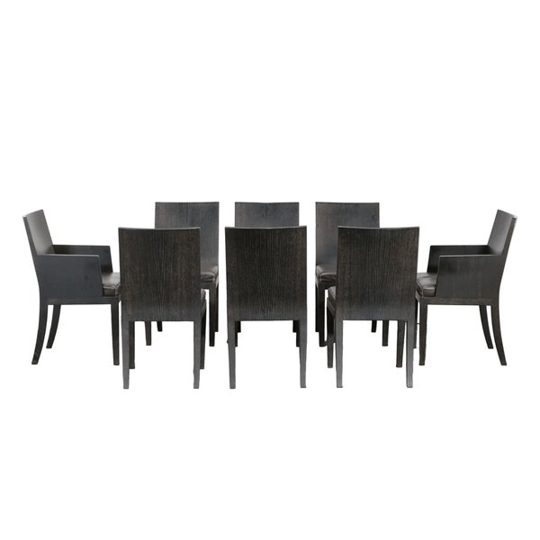 Hermès Reeditions Dining Chairs by Jean-Michel Frank, Set of Eight
