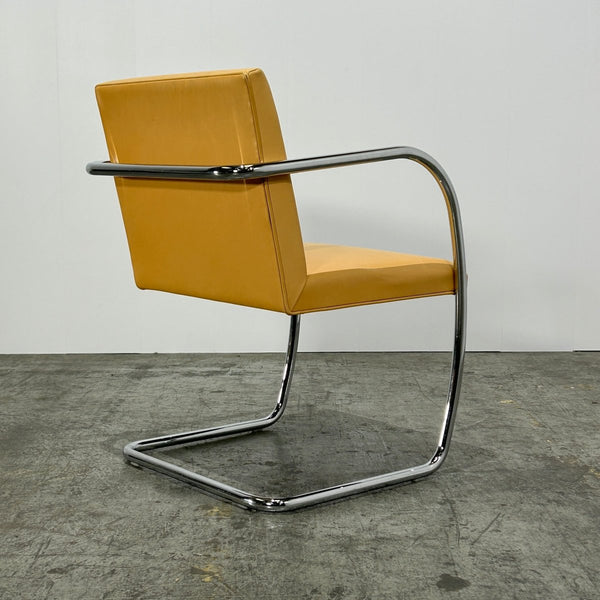 Knoll Beige Leather Brno Tubular Chair by Ludwig Mies van der Rohe, Set of Four @ REHAUS