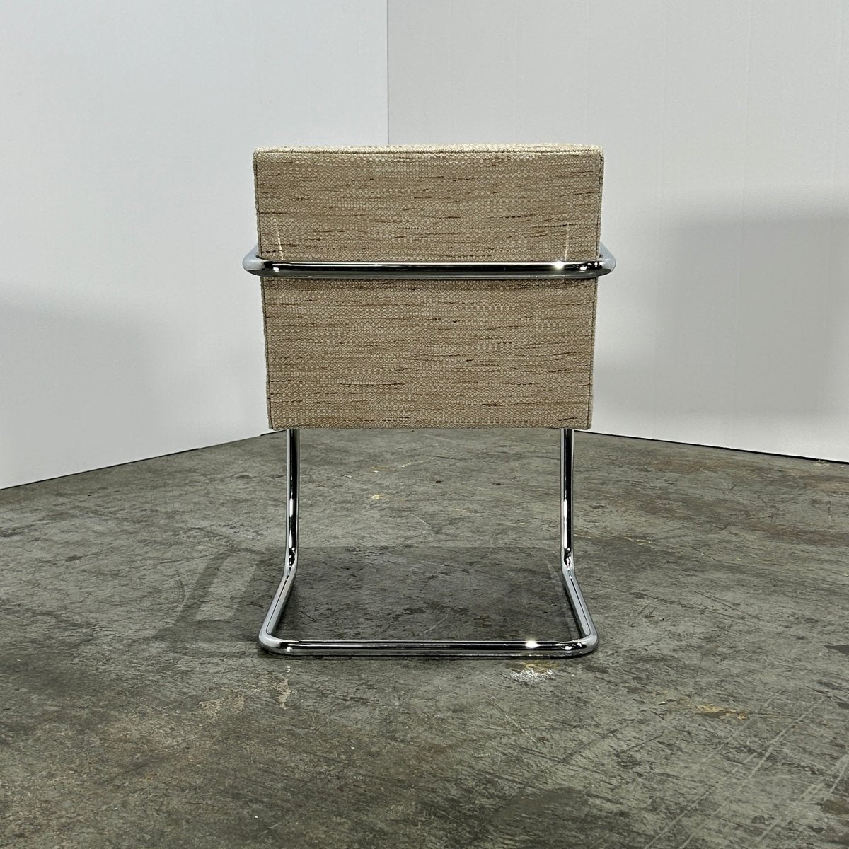 Knoll Brno Cream Tubular Chair by Ludwig Mies van der Rohe, Set of Six @ REHAUS