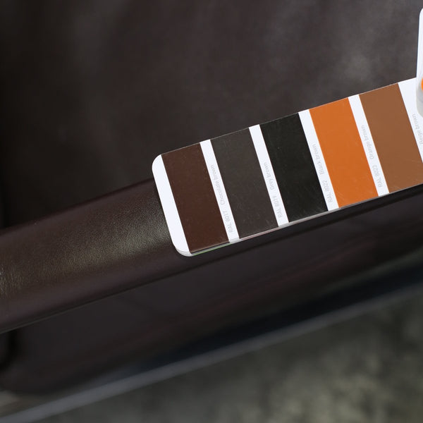 Knoll Brown Leather Fabricius Sofa @ REHAUS