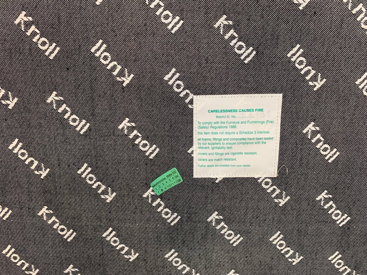 Knoll Studio Brno Armchair Suite in Chrome & Pale Ivory Leather, Set of six @ REHAUS