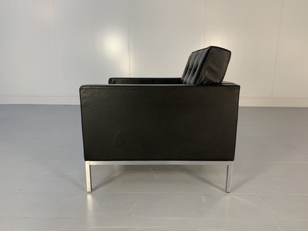 Knoll Studio Florence Knoll Lounge Chair Armchair - In Black Volo Leather @ REHAUS