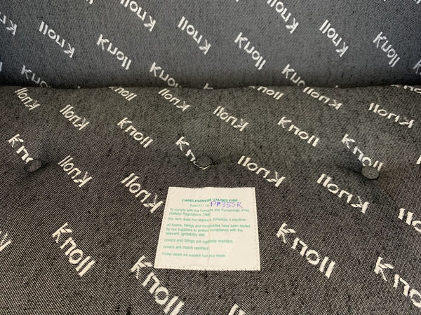 Knoll Studio Florence Knoll Lounge Chair Armchair - In Black Volo Leather @ REHAUS