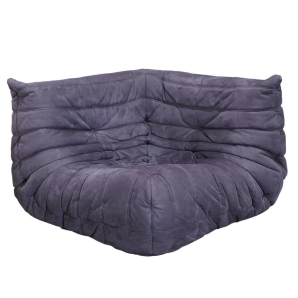 Ligne Roset Blue Togo Corner Sofa by Michel Ducaroy