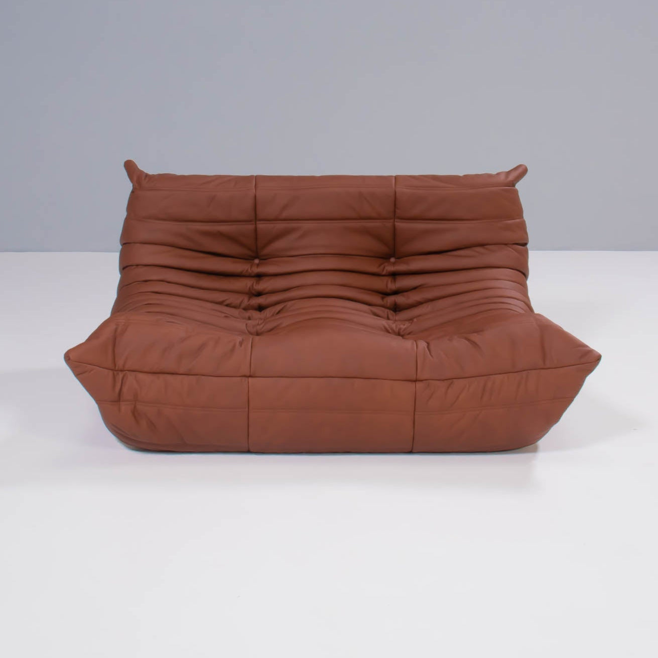 Ligne Roset by Michel Ducaroy Togo Brown Leather Modular Sofa, Set of Three @ REHAUS