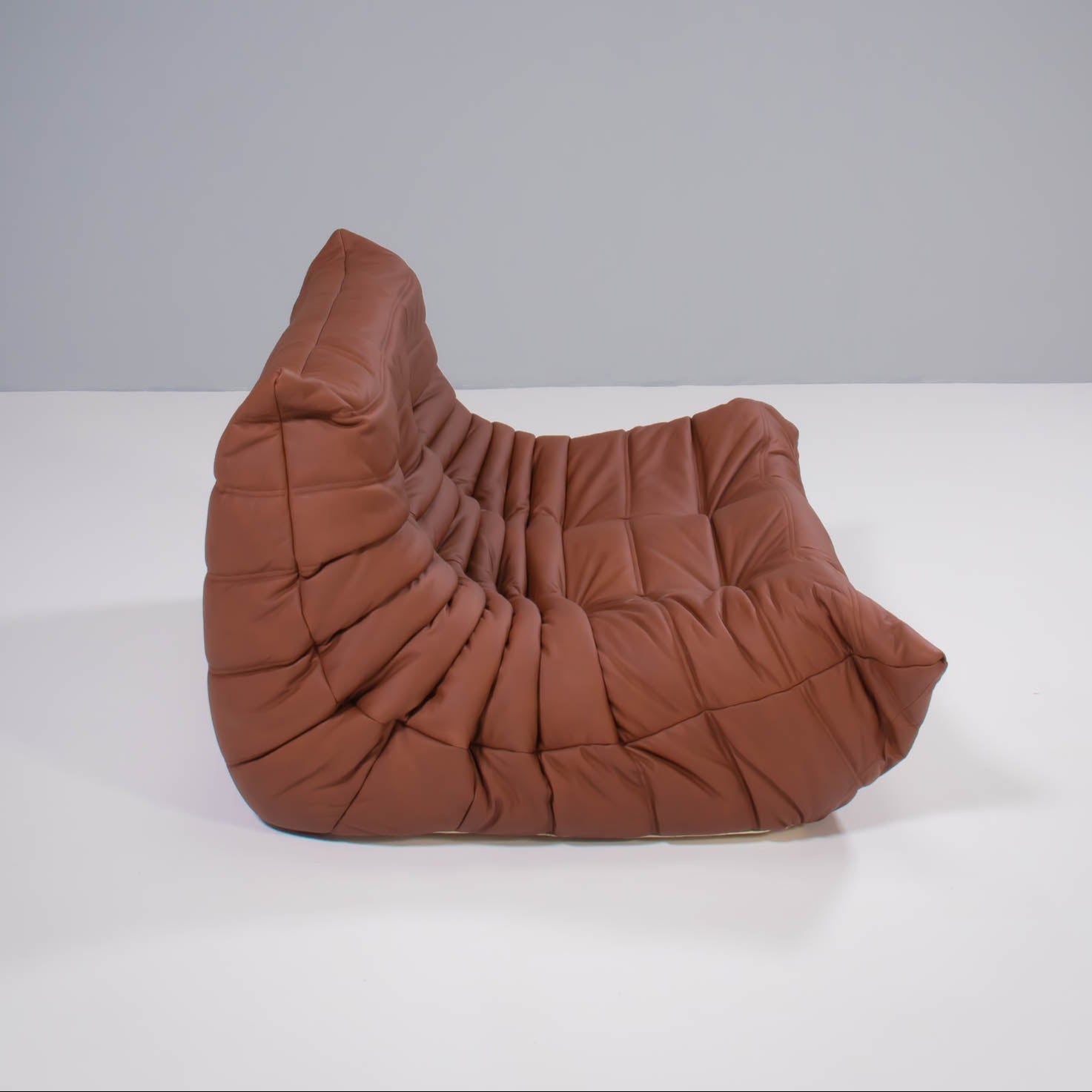 Ligne Roset by Michel Ducaroy Togo Brown Leather Modular Sofa, Set of Three @ REHAUS