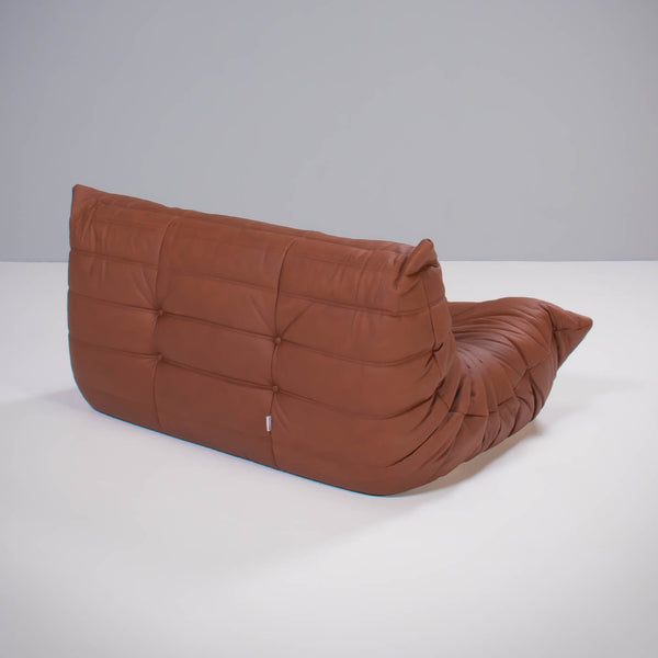 Ligne Roset by Michel Ducaroy Togo Brown Leather Modular Sofa, Set of Three @ REHAUS
