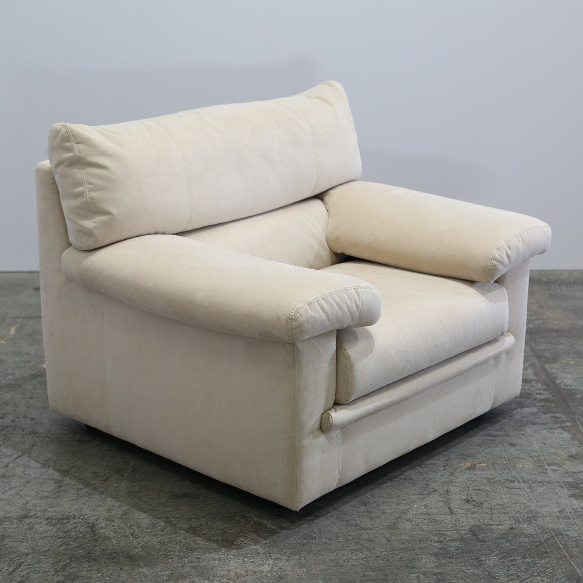 Ligne Roset Cream Suede Pallas Armchair by Claude Brisson @ REHAUS