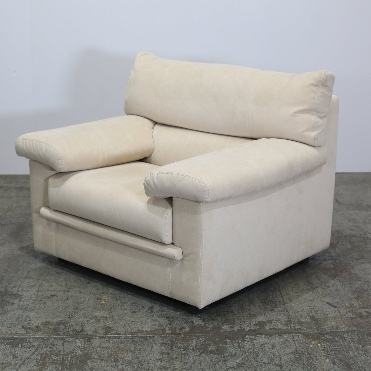 Ligne Roset Cream Suede Pallas Armchair by Claude Brisson @ REHAUS