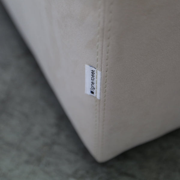 Ligne Roset Cream Suede Three Seater Pallas Sofa by Claude Brisson @ REHAUS