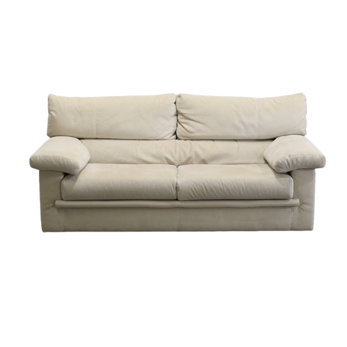 Ligne Roset Cream Suede Two Seater Pallas Sofa by Claude Brisson @ REHAUS