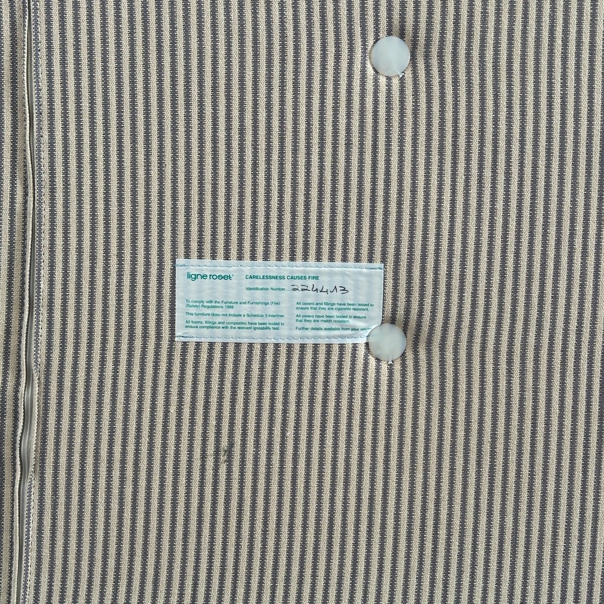 Ligne Roset Light Blue Modular Togo Sofa by Michel Ducaroy, Set of Three @ REHAUS