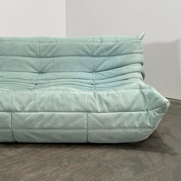 Ligne Roset Light Blue Modular Togo Sofa by Michel Ducaroy, Set of Three @ REHAUS