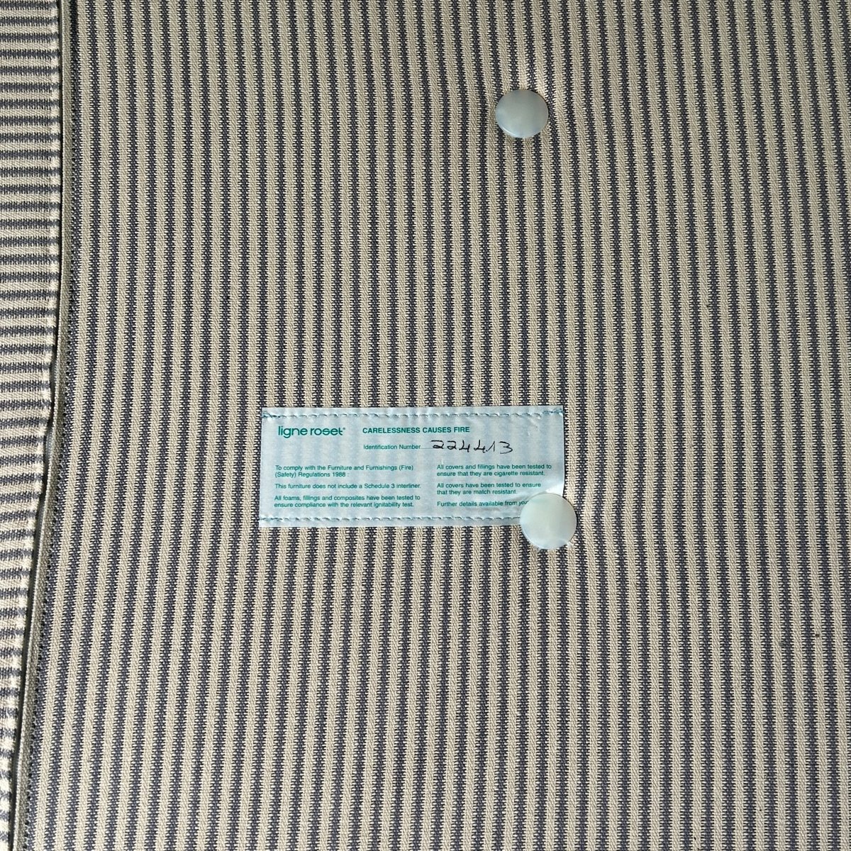 Ligne Roset Light Blue Modular Togo Sofa by Michel Ducaroy, Set of Three @ REHAUS