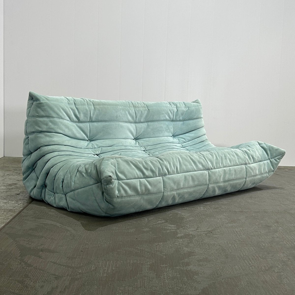Ligne Roset Light Blue Modular Togo Sofa by Michel Ducaroy, Set of Three @ REHAUS