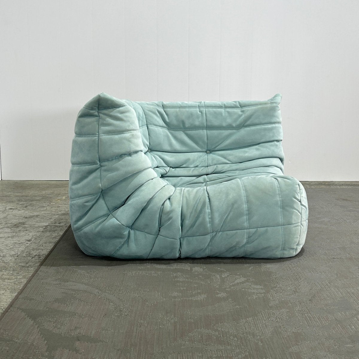 Ligne Roset Light Blue Modular Togo Sofa by Michel Ducaroy, Set of Three @ REHAUS