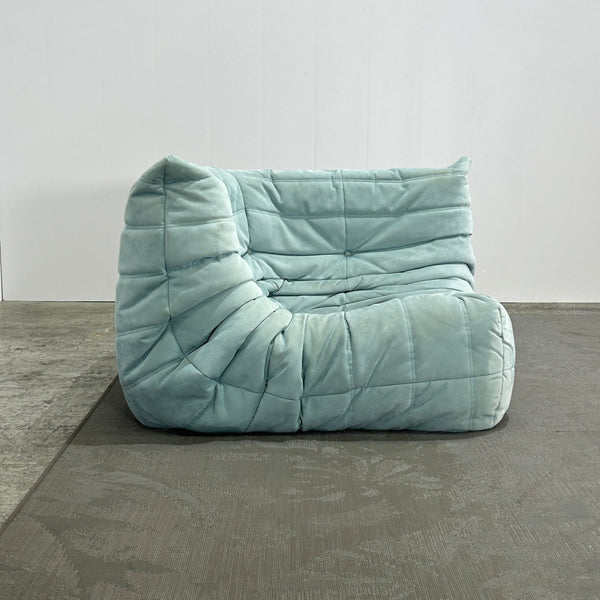 Ligne Roset Light Blue Modular Togo Sofa by Michel Ducaroy, Set of Three @ REHAUS