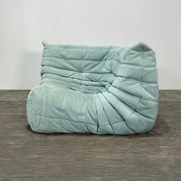 Ligne Roset Light Blue Modular Togo Sofa by Michel Ducaroy, Set of Three @ REHAUS