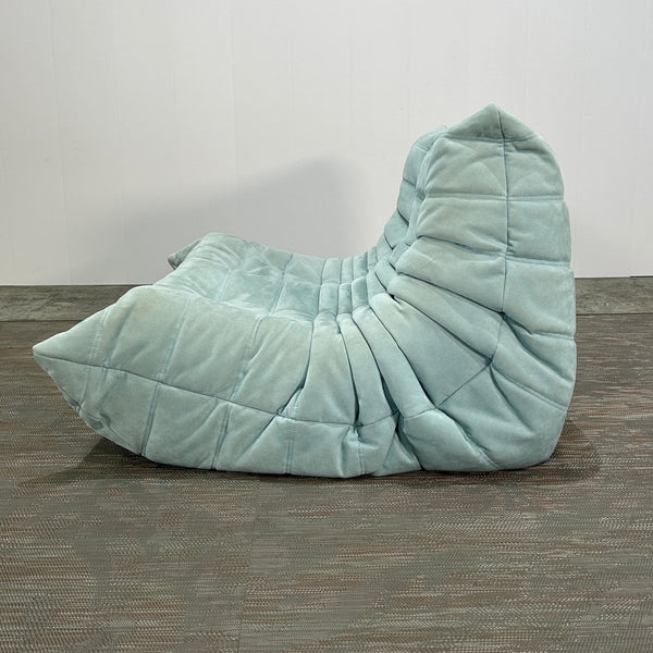 Ligne Roset Light Blue Modular Togo Sofa by Michel Ducaroy, Set of Three @ REHAUS