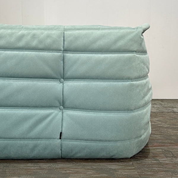 Ligne Roset Light Blue Modular Togo Sofa by Michel Ducaroy, Set of Three @ REHAUS