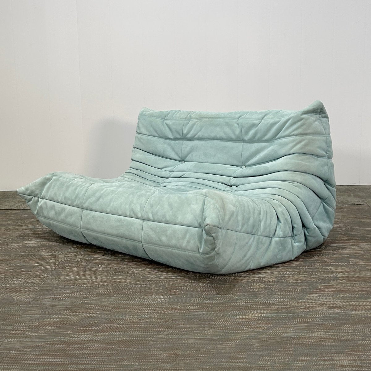 Ligne Roset Light Blue Modular Togo Sofa by Michel Ducaroy, Set of Three @ REHAUS