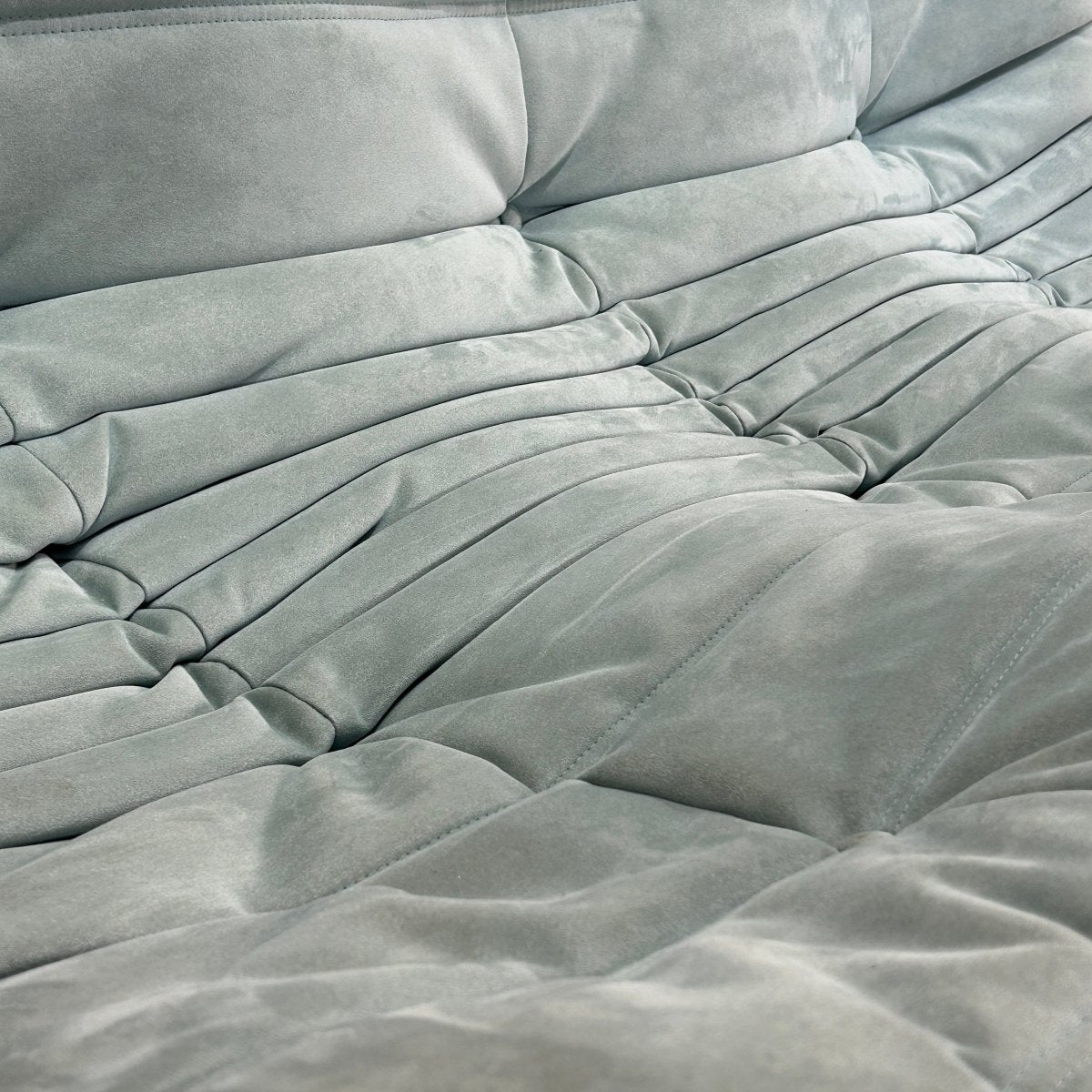 Ligne Roset Light Blue Modular Togo Sofa by Michel Ducaroy, Set of Three @ REHAUS