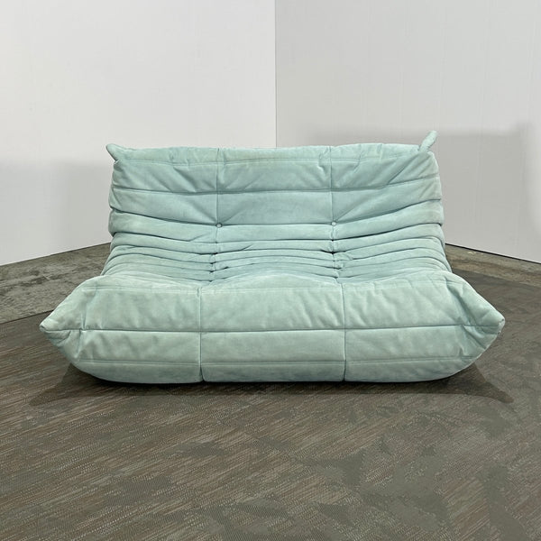 Ligne Roset Light Blue Modular Togo Sofa by Michel Ducaroy, Set of Three @ REHAUS