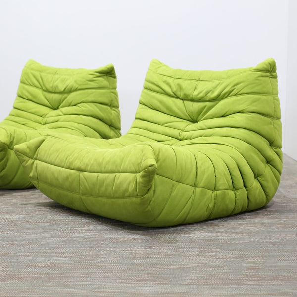 Ligne Roset Lime Green Togo Fireside Chair by Michel Ducaroy @ REHAUS