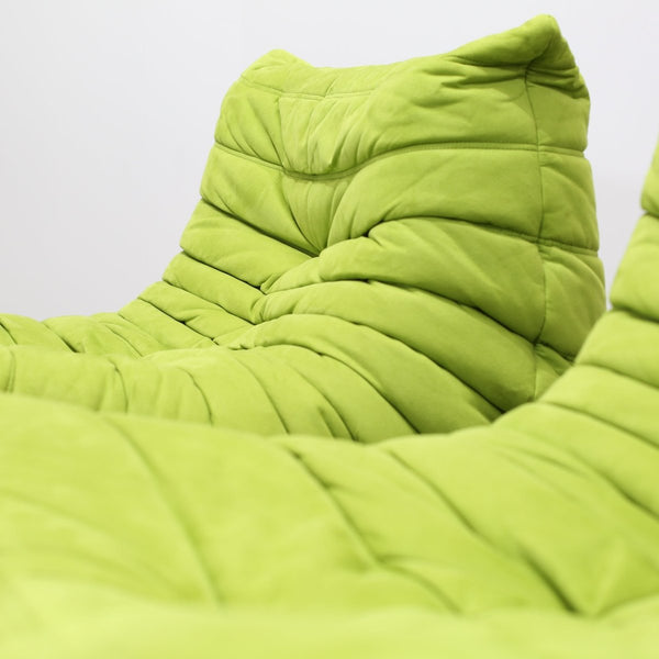 Ligne Roset Lime Green Togo Fireside Chair by Michel Ducaroy, Set of Two @ REHAUS