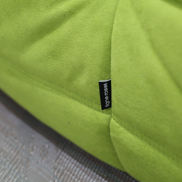 Ligne Roset Lime Green Togo Fireside Chair by Michel Ducaroy, Set of Two @ REHAUS